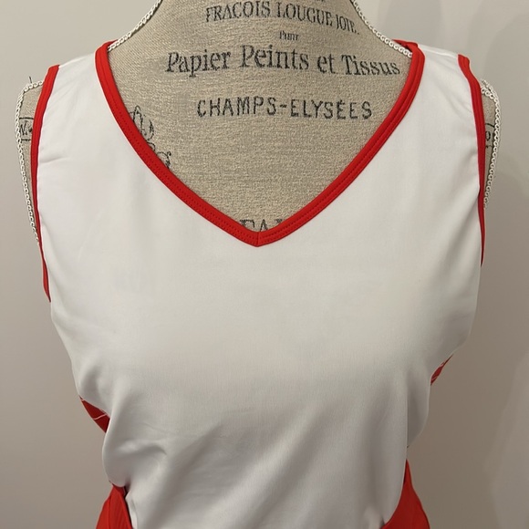 Vintage Red & White Tennis Tank with Matching Skort 🎾 - Picture 4 of 12
